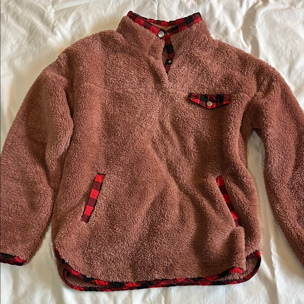 Cozy Brown Women’s Fleece Pullover